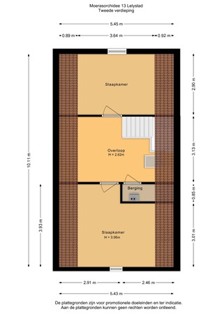 Floorplan - Moerasorchidee 13, 8245 JW Lelystad